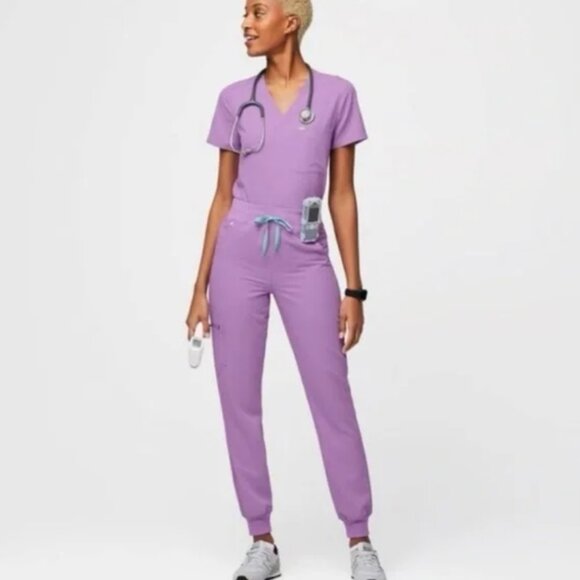 Figs Pants - Figs Lilac Zamora Jogger Scrub Pants XSP